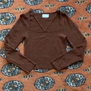 Chocolate sweater top